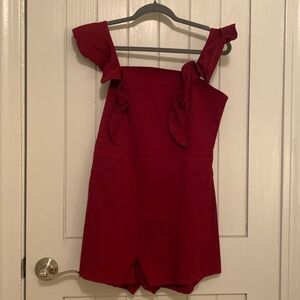 day + moon garnet romper
